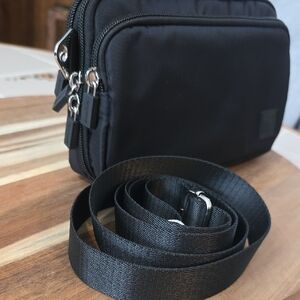 Sleek Black Crossbody Bag